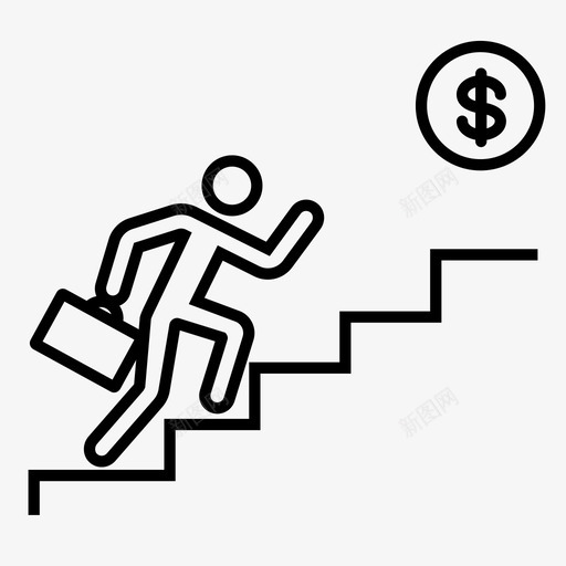 职业职业阶梯成长图标svg_新图网 https://ixintu.com 加薪 增长 成长 晋升 生意 职业 职业阶梯