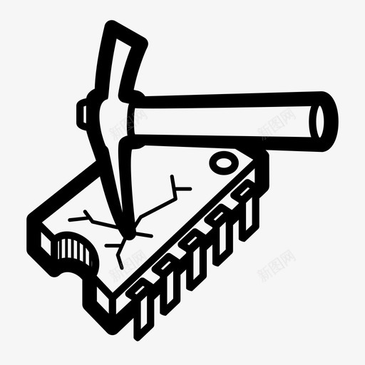 暴力搜索检查人工智能图标svg_新图网 https://ixintu.com 人工智能 暴力搜索 检查