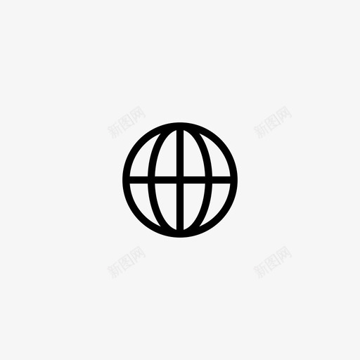 全球互联网世界图标svg_新图网 https://ixintu.com 世界 互联网 全球 移动银行用户界面集