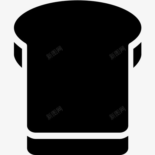 面包面包片碳水化合物图标svg_新图网 https://ixintu.com 小麦 碳水化合物 面包 面包片 食物