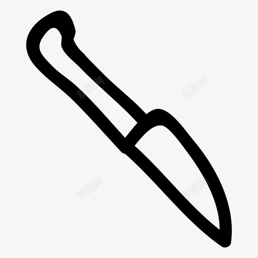 厨房刀片雕刻图标svg_新图网 https://ixintu.com 刀片 厨房 器具 工具 武器 酒店餐厅手绘 雕刻