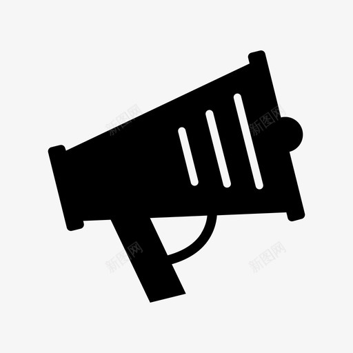 扩音器营销抗议图标svg_新图网 https://ixintu.com 办公室 扩音器 扬声器 抗议 营销