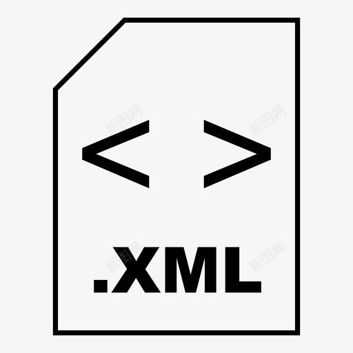 xml可扩展文件图标svg_新图网 https://ixintu.com xml 可扩展 文件 文件类型 文件类型图标 标记 语言