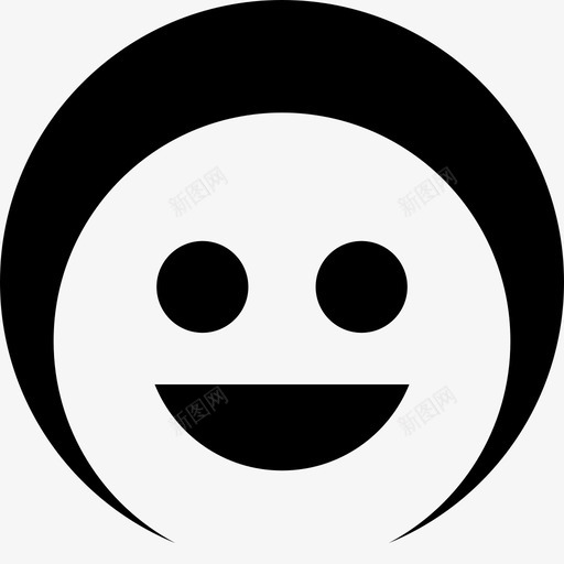微笑表情脸图标svg_新图网 https://ixintu.com 微笑 快乐 网络负面空间 脸 表情 贴纸