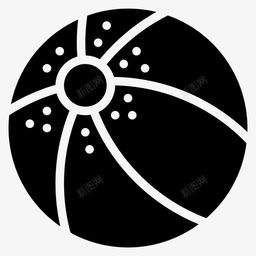 沙滩球假日假期图标svg_新图网 https://ixintu.com 假日 假期 假期实心 截击 沙滩球