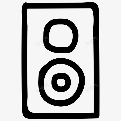 扬声器广播音频图标svg_新图网 https://ixintu.com 多媒体 广播 扬声器 音乐音频和视频手绘 音频