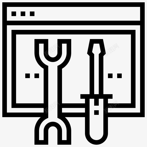 网页浏览器设置图标svg_新图网 https://ixintu.com 浏览器 用户界面 网页设计 设置
