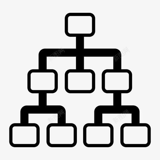树形图图表流程图标svg_新图网 https://ixintu.com 图表 图表和图表 层次结构 树形图 流程 站点地图 组织