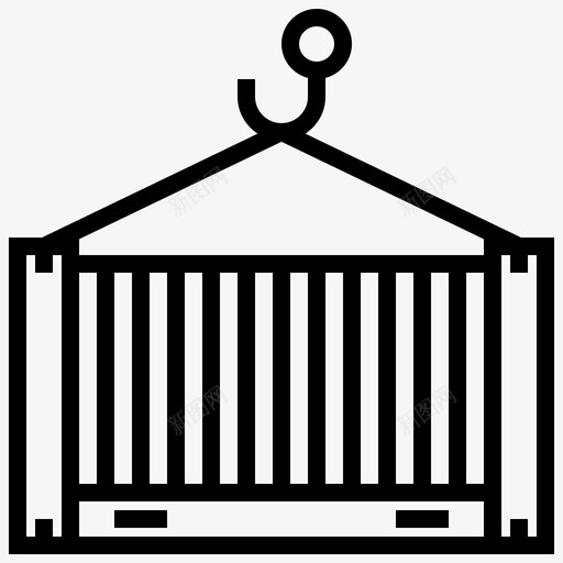 集装箱交货包装图标svg_新图网 https://ixintu.com 交货 包装 服务 装运 装运和交付 集装箱