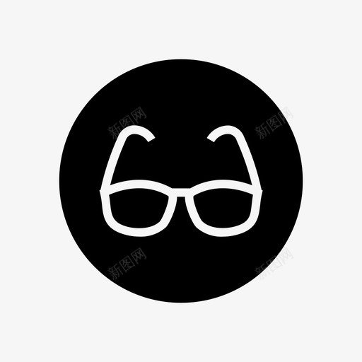 眼镜配件时装图标svg_新图网 https://ixintu.com 太阳镜 时装 眼镜 配件