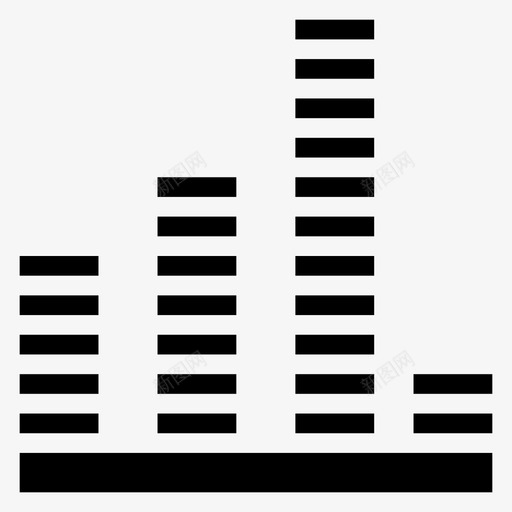 均衡器音频数字图标svg_新图网 https://ixintu.com 均衡器 声音 收听 数字 音乐 音乐音频和视频字形图标 音频