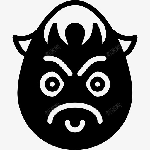 愤怒的男孩表情脸悲伤图标svg_新图网 https://ixintu.com 悲伤 愤怒的男孩表情 脸 表情坚实