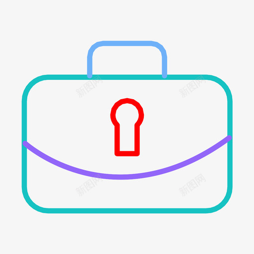 办公包手提箱旅行袋图标svg_新图网 https://ixintu.com 办公包 手提箱 旅行袋