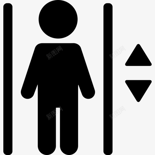 电梯里有人在商场里满了人图标svg_新图网 https://ixintu.com 在商场里 满了人 电梯里有人