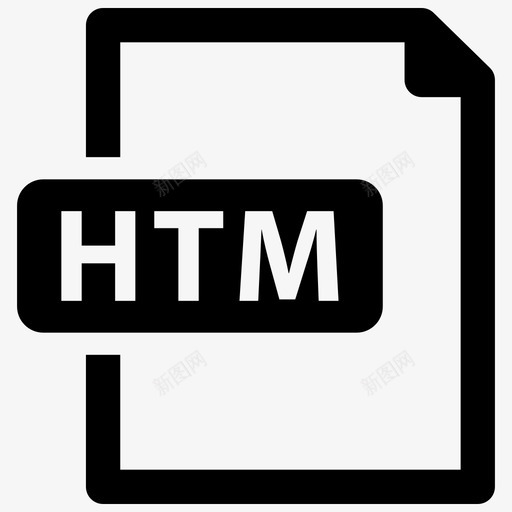 htm文件扩展名格式图标svg_新图网 https://ixintu.com htm文件 扩展名 文件格式 格式