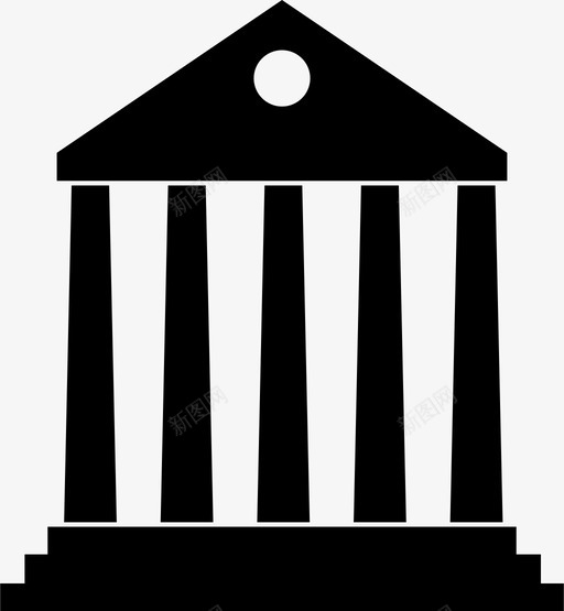图书馆书籍建筑图标svg_新图网 https://ixintu.com 书房 书籍 图书馆 大学 建筑 杂志