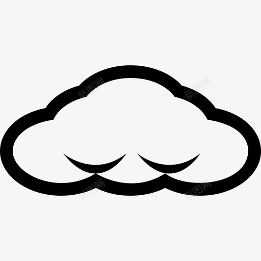 云多云天气预报图标svg_新图网 https://ixintu.com 云 夏季时间 多云 天气 天气预报