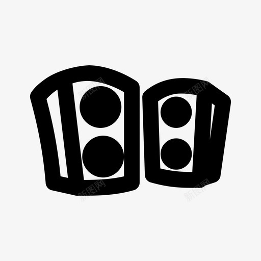 音响系统音乐扬声器图标svg_新图网 https://ixintu.com 扬声器 音乐 音响系统 音调