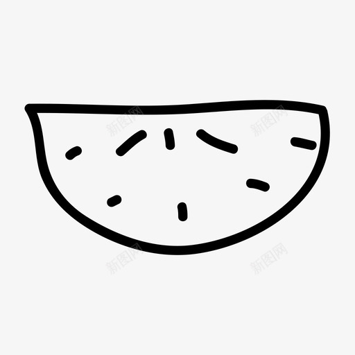 西瓜哈密瓜食品图标svg_新图网 https://ixintu.com 哈密瓜 西瓜 西瓜片 食品 食品和饮料
