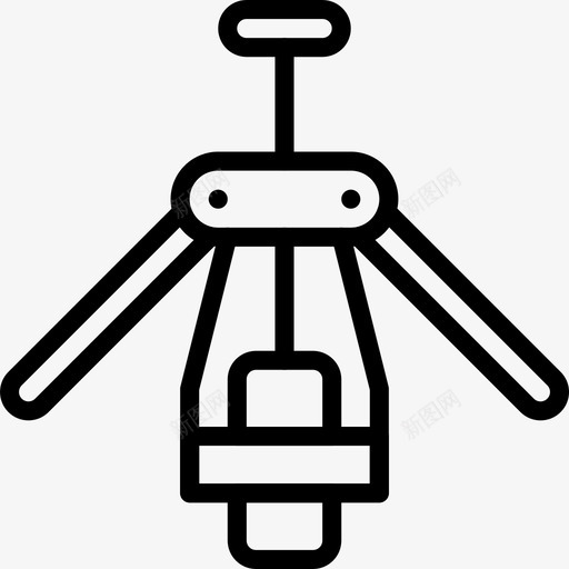 开瓶器器具葡萄酒图标svg_新图网 https://ixintu.com 厨房物品轮廓 器具 开瓶器 葡萄酒