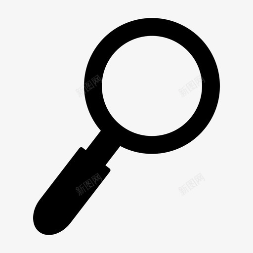 放大镜搜索符号图标svg_新图网 https://ixintu.com 搜索 放大镜 符号