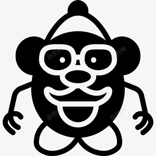 土豆头小孩先生图标svg_新图网 https://ixintu.com 先生 土豆头 小孩 玩具