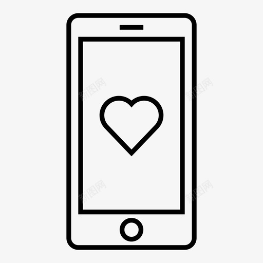 手机最爱心喜欢图标svg_新图网 https://ixintu.com 喜欢 心 手机2 手机最爱 爱
