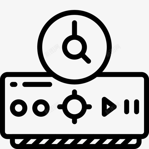 dvr定时器数码录像机图标svg_新图网 https://ixintu.com dvr定时器 家庭自动化概述 录像机 数码 视频