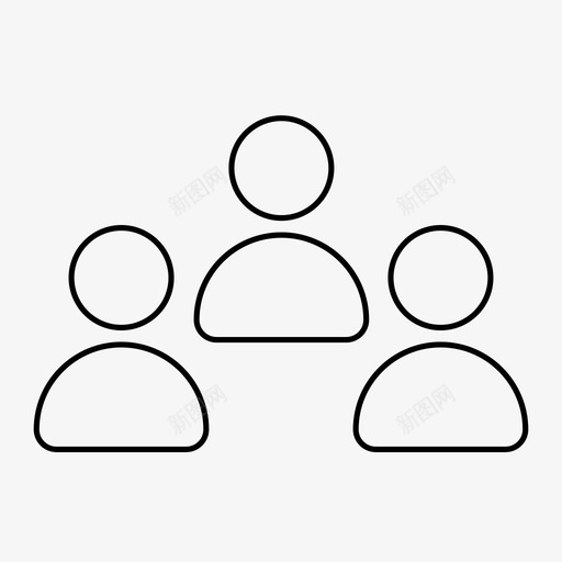 商务会议会议会议桌图标svg_新图网 https://ixintu.com 会议 会议桌 商务会议 小组
