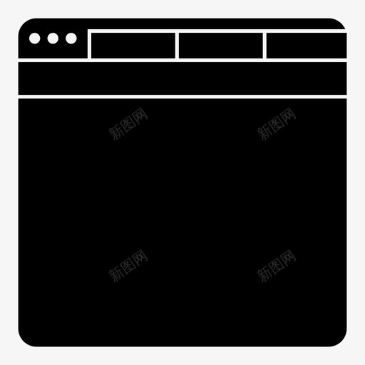 浏览器窗口选项卡网站图标svg_新图网 https://ixintu.com 浏览器窗口 网站 选项卡
