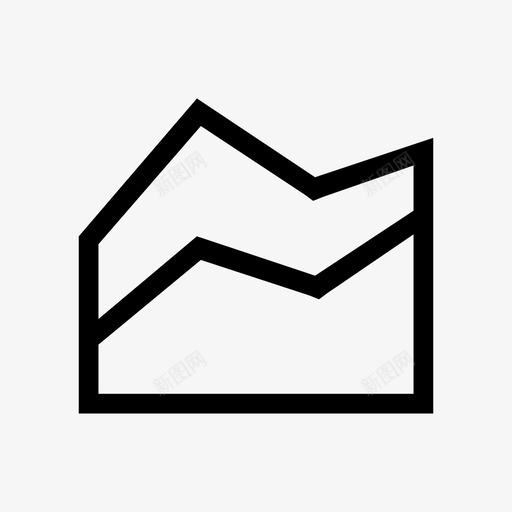 图表图标-面积图svg_新图网 https://ixintu.com 图表图标-面积图 sharp-spline-bar