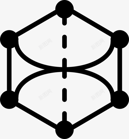 六边形角绘图窗体图标svg_新图网 https://ixintu.com smashicons几何体实体 六边形角 几何体 形状 窗体 绘图