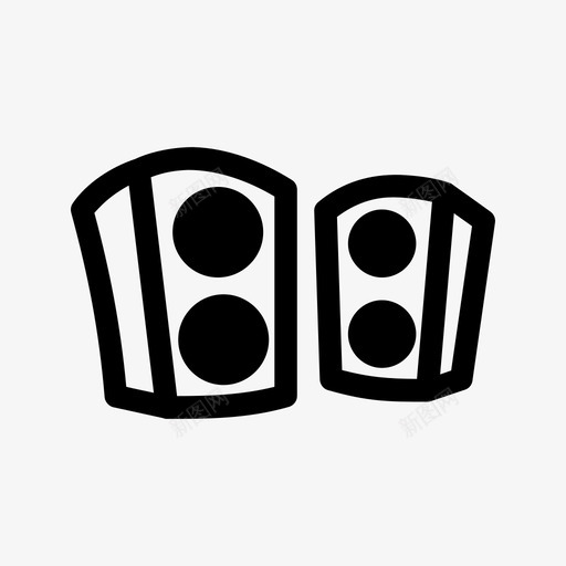 音响系统音乐扬声器图标svg_新图网 https://ixintu.com 扬声器 音乐 音响系统 音调