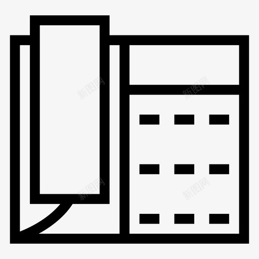 电话来电列表图标svg_新图网 https://ixintu.com 列表 多媒体线路图标 来电 电话