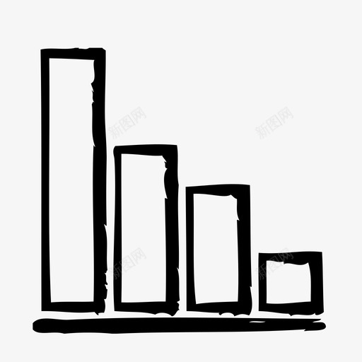 柱状图信息图办公室图标svg_新图网 https://ixintu.com 信息图 办公室 柱状图 统计 草图2