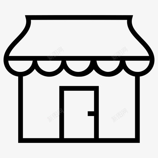 商店市场网上商店图标svg_新图网 https://ixintu.com 商店 市场 提纲收藏 网上商店 购物 零售商店