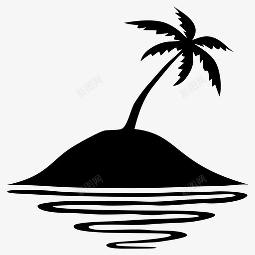 岛屿加勒比海航海图标svg_新图网 https://ixintu.com 加勒比海 小岛屿 岛屿 活版海盗图标 海洋 海盗 热带 航海