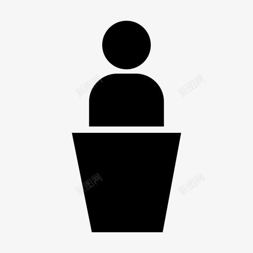 演讲者活动人物图标svg_新图网 https://ixintu.com 人物 公众演讲 活动 演讲者