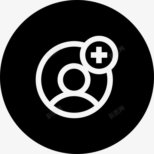 插入配置文件添加头像图标svg_新图网 https://ixintu.com 头像 插入配置文件 添加 用户 男 通信和连接差异圆线