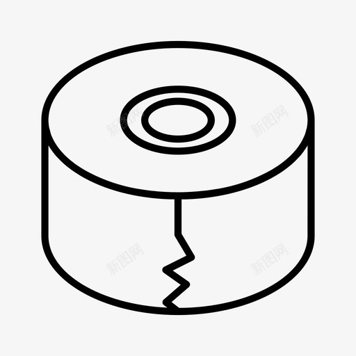 胶带文具胶带分配器图标svg_新图网 https://ixintu.com 办公室 文具 胶带 胶带分配器 胶带卷