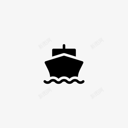 游船船海图标svg_新图网 https://ixintu.com 小图标 度假 海 游船 船