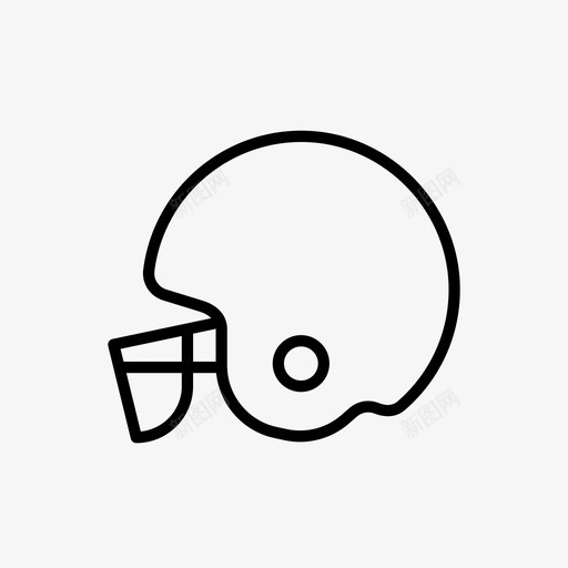 美式足球头盔游戏橄榄球图标svg_新图网 https://ixintu.com 橄榄球 游戏 美式足球头盔 运动
