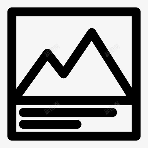 相册相框图标svg_新图网 https://ixintu.com 图像 图片 照片 相册 相框