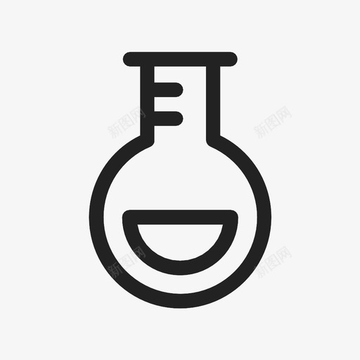 圆底烧瓶烧杯图标svg_新图网 https://ixintu.com 圆底烧瓶 烧杯