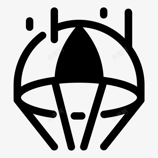 降落伞飞行天空图标svg_新图网 https://ixintu.com 体育 天空 降落伞 飞行
