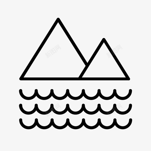 山露营地探险图标svg_新图网 https://ixintu.com 娱乐 山 探险 露营地