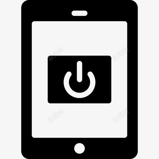 平板电脑ipad关闭图标svg_新图网 https://ixintu.com ipad 关闭 平板电脑 平板电脑功能稳定 待机