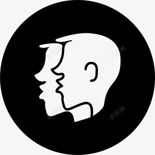 双胞胎双子座星座图标svg_新图网 https://ixintu.com 双子座 双胞胎 星座 黄道带