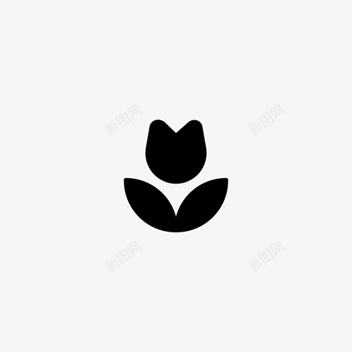 花园花荷兰图标svg_新图网 https://ixintu.com 小图标 春天 花 花园 荷兰 郁金香