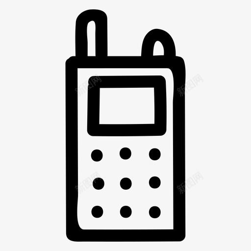 手机联系人外出图标svg_新图网 https://ixintu.com 外出 手机 智能手机 联系人 音乐音频和视频手绘